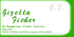 gizella ficker business card